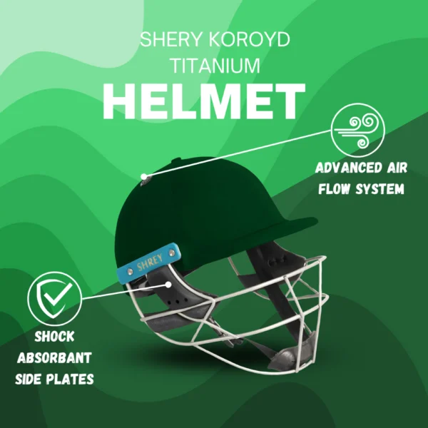 Shrey Master Class Air 2.0 Titanium Cricket Helmet Men Adjustable Chin Strap - Image 4